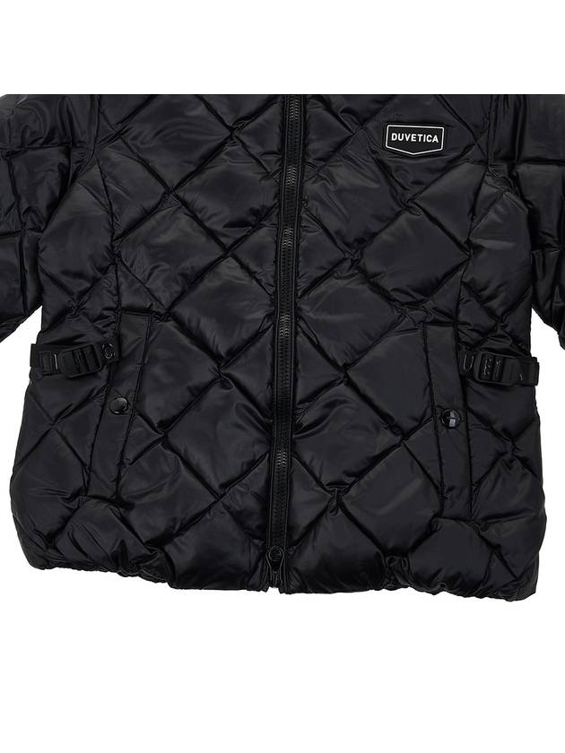 Sora Logo Quilted Short Padding Black - DUVETICA - BALAAN 8