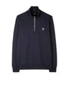 Zebra Zip Neck Sweatshirt Navy - PAUL SMITH - BALAAN 2