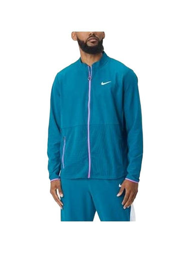 Court Advantage Tennis Track Jacket Blue - NIKE - BALAAN 1