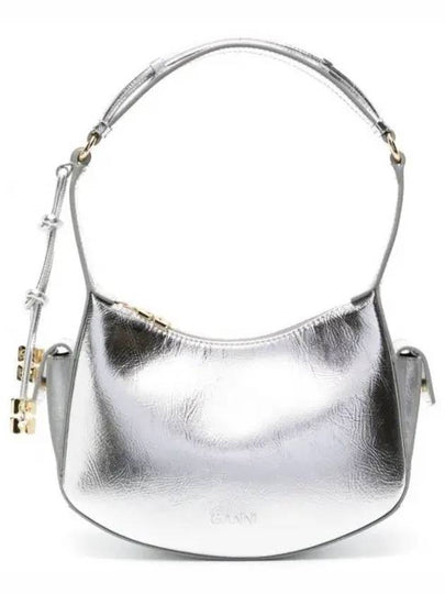 Swing Metallic Shoulder Bag Silver - GANNI - BALAAN 2