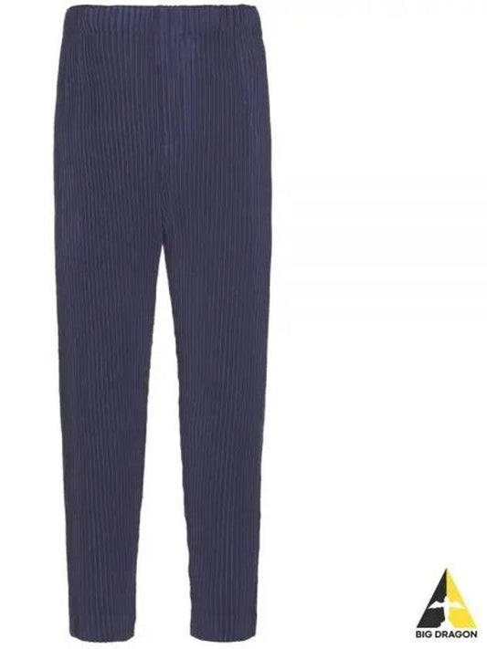 Homme Pliss? Pleated Tapered Pants Blue Charcoal HP46JF109 76HP46JF109 76 - ISSEY MIYAKE - BALAAN 2