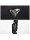 Triangle Logo Re-Nylon Cross Bag Black - PRADA - BALAAN 5