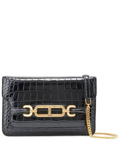 Whitney Crocodile Effect Shoulder Bag L1738LCL395X - TOM FORD - BALAAN 1