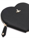 Saffiano Biogreen Heart Shoulder Bag Black - VIVIENNE WESTWOOD - BALAAN 6