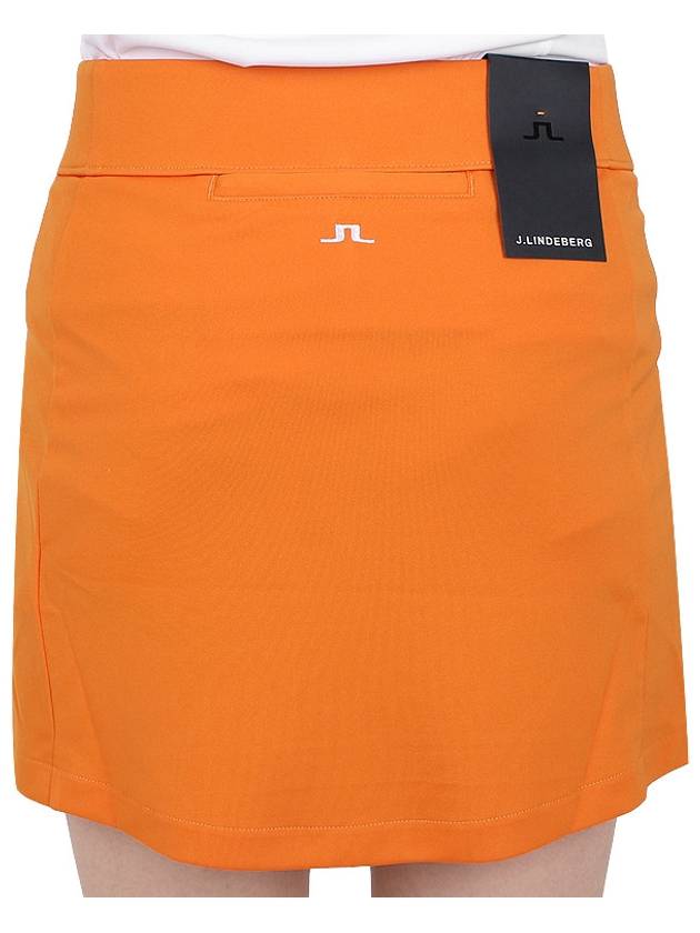 Women's Amelie H Line Skirt Orange - J.LINDEBERG - BALAAN 9