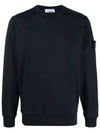 Wappen Patch Garment Dyed Sweatshirt Navy - STONE ISLAND - BALAAN 2