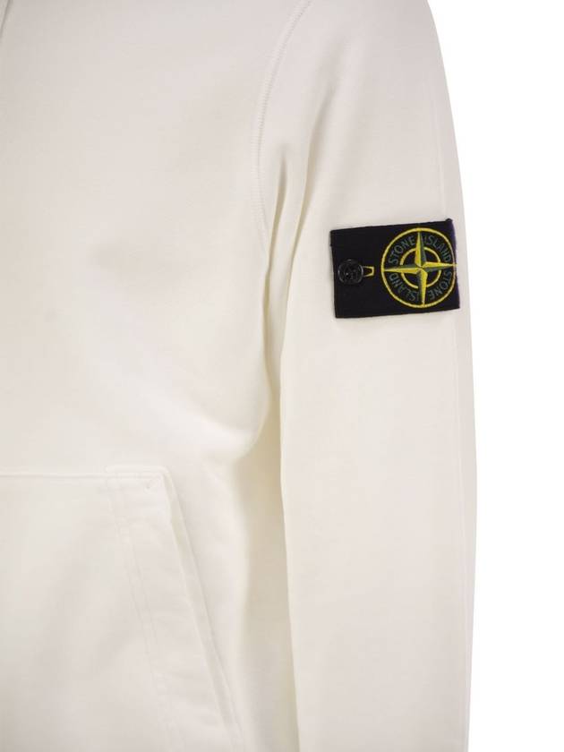 Hoodie with Stone Island badge - STONE ISLAND - BALAAN 4