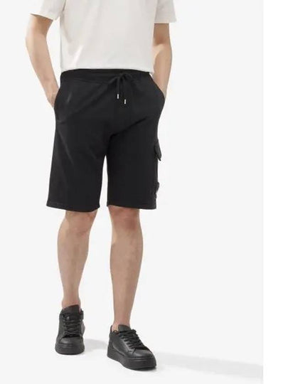 Light Fleece Utility Shorts Black - CP COMPANY - BALAAN 2