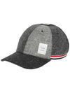 Logo Patch Panel Wool Ball Cap Grey - THOM BROWNE - BALAAN 2