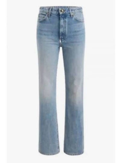 Women's Vivienne Washed Crop Jeans Vintage Blue - KHAITE - BALAAN 2