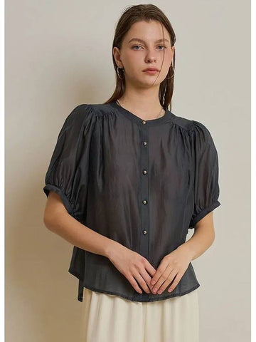 Tencel sheer blouse - EGOEDIT - BALAAN 1