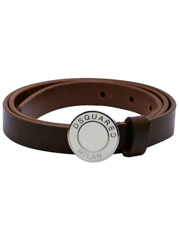 S Milan Logo Skinny Belt BE5107 V291 5410 C - DSQUARED2 - BALAAN 1