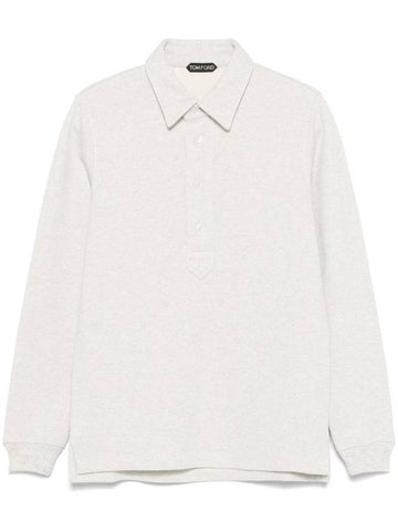 Tom Ford T-shirts and Polos Light Grey - TOM FORD - BALAAN 1