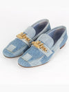 LV initial gold denim loafers 37 240 - LOUIS VUITTON - BALAAN 1