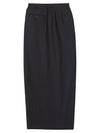 Asymmetric Maxi H Line Skirt Stripe Black - ULKIN - BALAAN 5