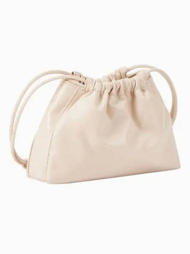 Jeans Drawstring Bucket Bag Pink Beige - CALVIN KLEIN - BALAAN 1