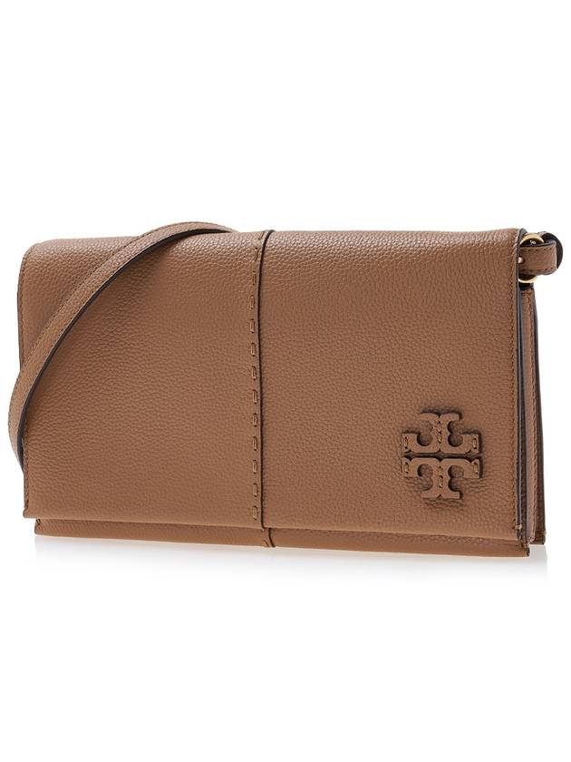 McGraw Leather Cross Bag Brown - TORY BURCH - BALAAN 3