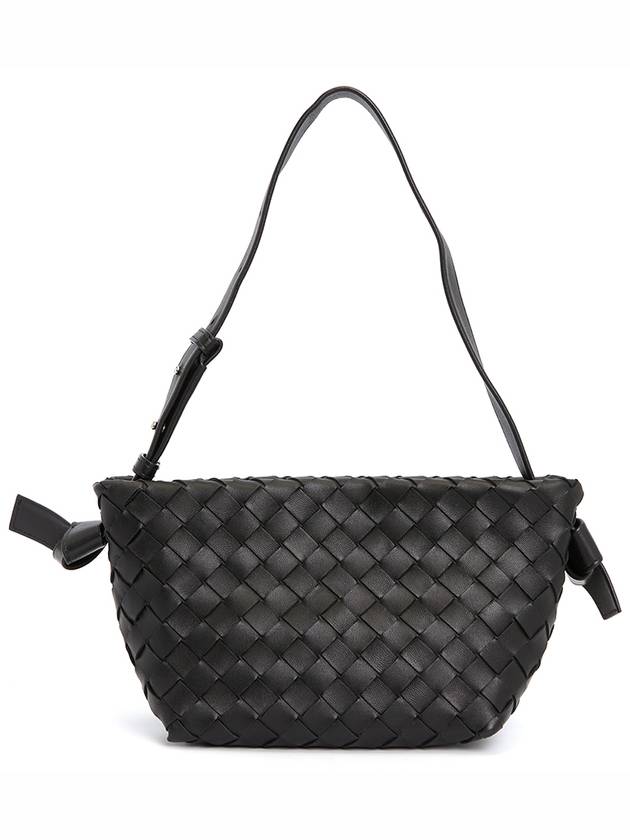 Intrecciato Tie Mini Shoulder Bag Black - BOTTEGA VENETA - BALAAN 2