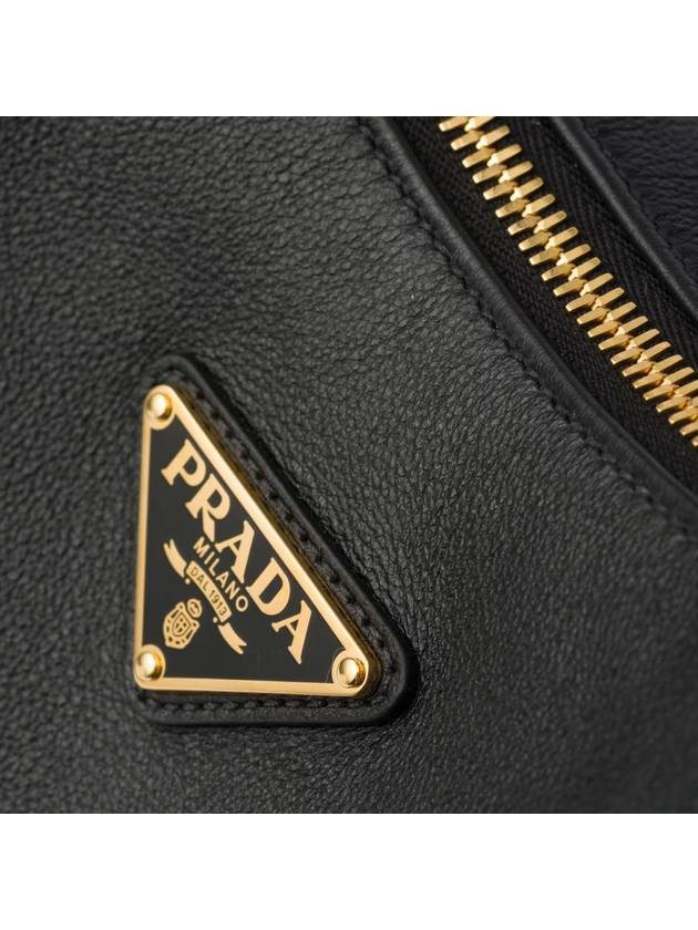 Large Leather Shoulder Bag Black - PRADA - BALAAN 8