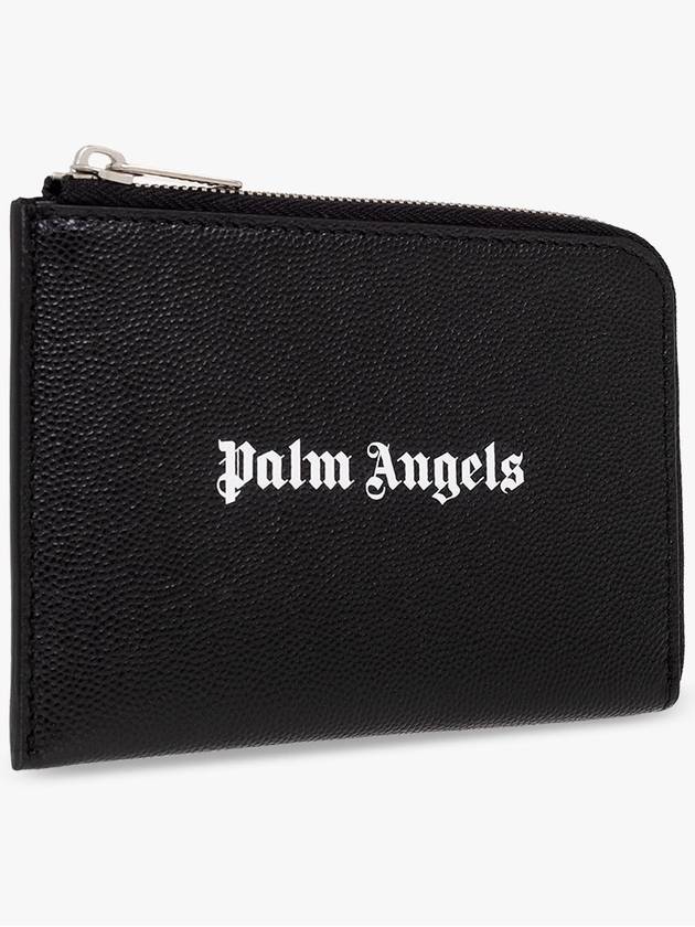 23 fw Mini Pouch WITH PULLOUT Card Holder PMND010S23LEA003 1001 B0230276502 - PALM ANGELS - BALAAN 5