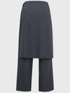 Ridge wrap skirt layered slacks - MICANE - BALAAN 6