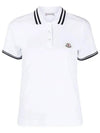 8A00009 84720 Logo Patch Short Sleeve Polo T Shirt - MONCLER - BALAAN 1