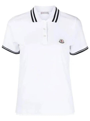 8A00009 84720 Logo Patch Short Sleeve Polo T Shirt - MONCLER - BALAAN 1