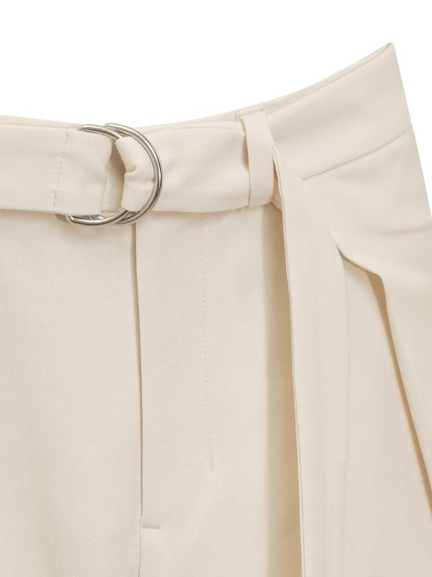 Belt Wide Pants Ivory - AMI - BALAAN 5