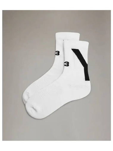 Y 3 U socks high white SOCK HI - Y-3 - BALAAN 1