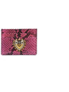 Women's Crocodile Card Wallet Pink BI0330A8M141 80422 PZ - DOLCE&GABBANA - BALAAN 1