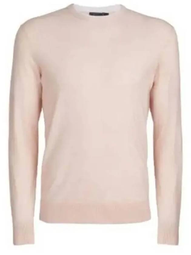 Men's Merino Wool Blend Crewneck Sweater Light Pink - G/FORE - BALAAN 2