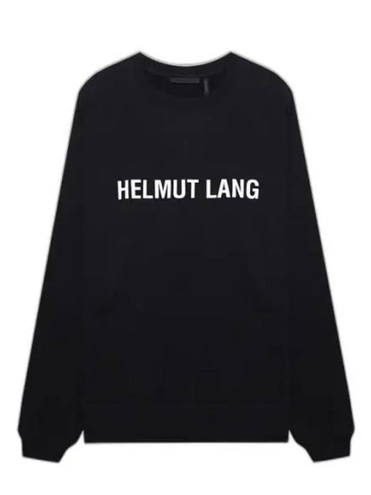 Core Crew Neck Logo Sweatshirt Black - HELMUT LANG - BALAAN 2