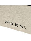 Stitch Logo Calfskin Card Wallet Ivory - MARNI - BALAAN 7