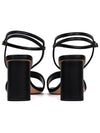 Dway Satin Sandal Heels Black - DIOR - BALAAN 4