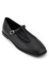 FL3524 Leah Square Toe T Strap Flat Black - FLORIDA STUDIO - BALAAN 4