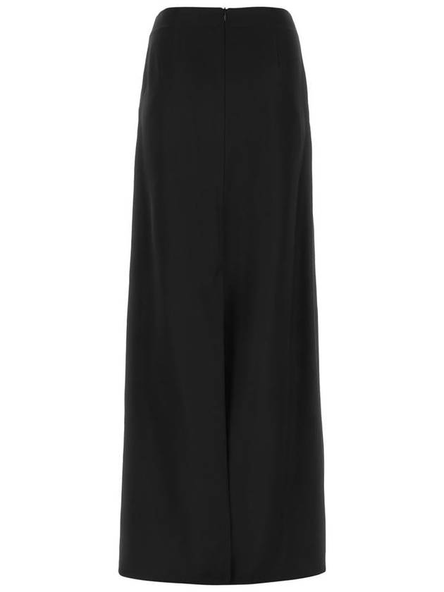 Silk Twill Long A-Line Skirt - BOTTEGA VENETA - BALAAN 3