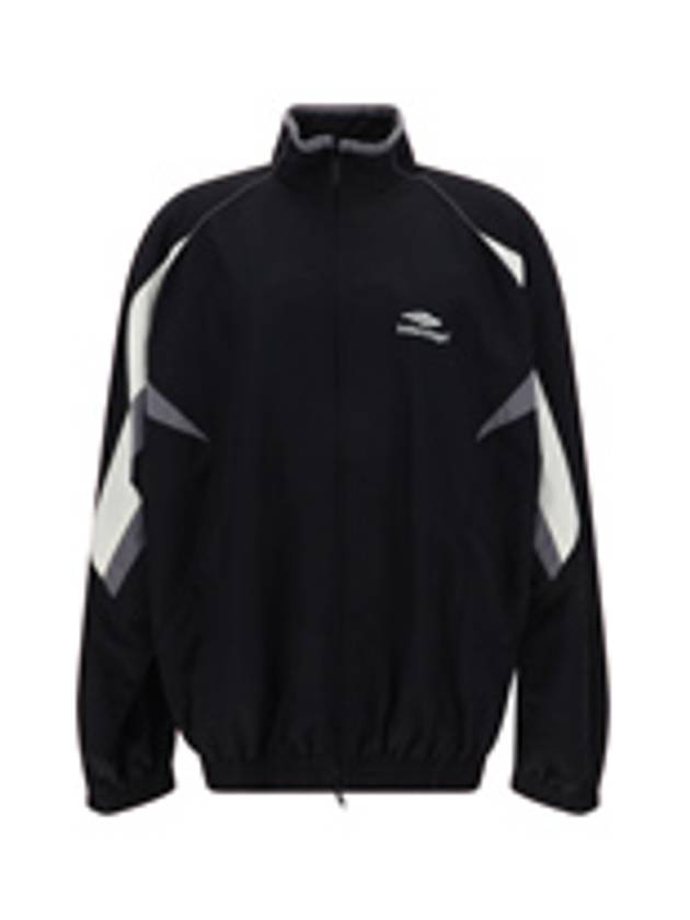 3B Sports Icon Medium Fit Track Jacket Black - BALENCIAGA - BALAAN 5