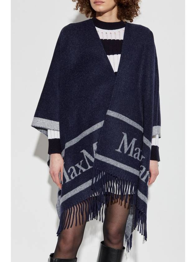 Max Mara Poncho Hilde, Women's, Navy Blue - MAX MARA - BALAAN 3