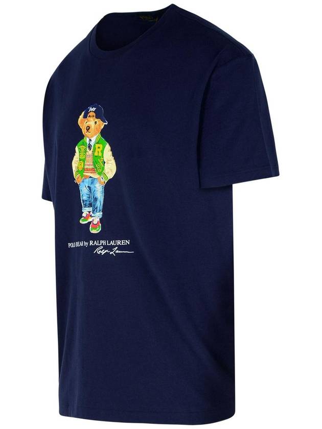 Polo Ralph Lauren 'Bear' Navy Cotton T-Shirt - POLO RALPH LAUREN - BALAAN 2