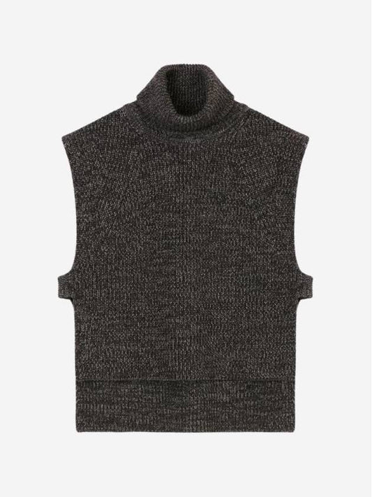 Megan Turtleneck Vest Charcoal - ISABEL MARANT - BALAAN 1