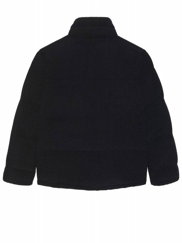 Corduroy Down Padding Jacket Black - SAINT LAURENT - BALAAN 8