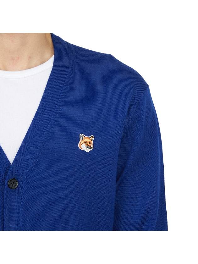 Fox Head Patch Classic Cardigan Deep Blue - MAISON KITSUNE - BALAAN 9