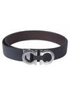 Reversible Gancini Belt Black Hickory - SALVATORE FERRAGAMO - BALAAN 2