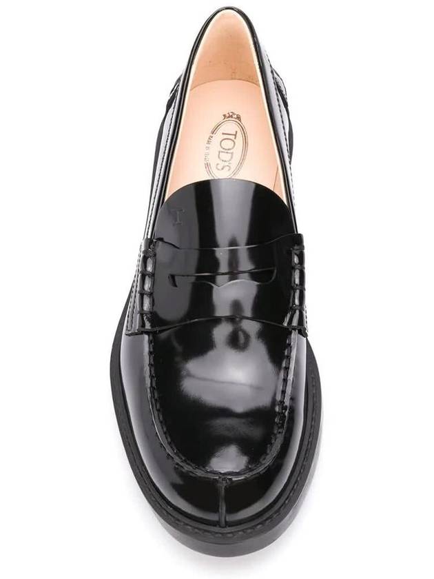 Women's Patent Leather Penny Loafers Black - TOD'S - BALAAN 5