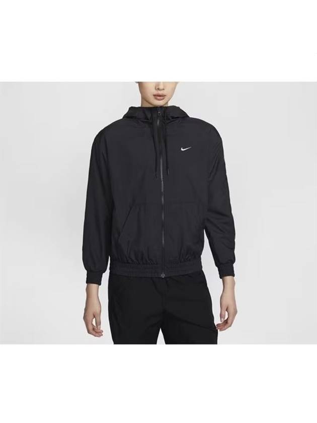 Sportswear Classic Woven Loose UV Protection Hooded Jacket Black - NIKE - BALAAN 2