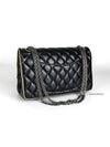 CH 2 55 Stige Medium Flap Bag Black Silver CH41BG205 - CHANEL - BALAAN 3