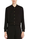 BARBANO 007 Barbano black bomber jacket - MAX MARA - BALAAN 3