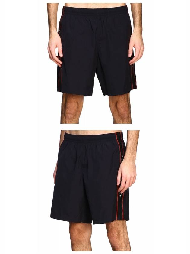 Men's Side Logo Tape Swim Shorts Black - ALEXANDER MCQUEEN - BALAAN 6