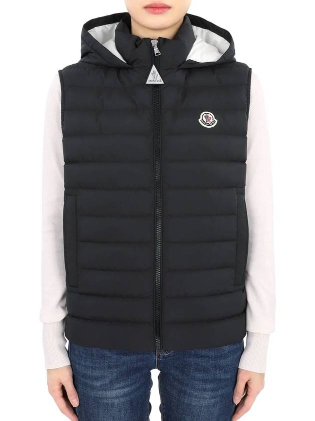 Kids KAMARIA Hooded Padded Vest Black 1A00057 54A81 999 12 14A Adults can be worn - MONCLER - BALAAN 3