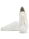 Men's Andy Leather Low Top Sneakers White - SAINT LAURENT - BALAAN 4